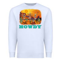 White western skeleton Premium Sweatshirt - AdoDesignShop