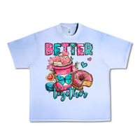 Grape Ice better together donut and coffee valentines day Urban Heavy Tee - OliviaCreatesArt