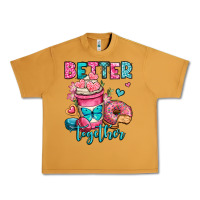 Peanut Butter better together donut and coffee valentines day Urban Heavy Tee - OliviaCreatesArt