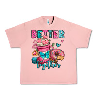 Salmon better together donut and coffee valentines day Urban Heavy Tee - OliviaCreatesArt