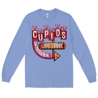 Colony Blue Valentines Day Cupid's Love Lodge Long Sleeve Tee - FaDigitalArtStudio