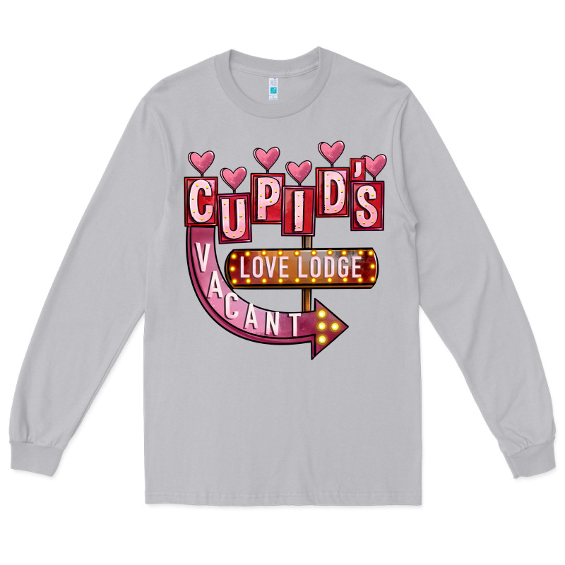 Valentines Day Cupid's Love Lodge Long Sleeve Tee by FaDigitalArtStudio | Teevron