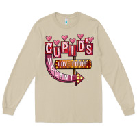 Mushroom Valentines Day Cupid's Love Lodge Long Sleeve Tee - FaDigitalArtStudio