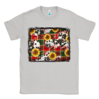Moon Dust cowhide sunflowers candy canes Christmas background Classic Tee - Jasminsmagicworld