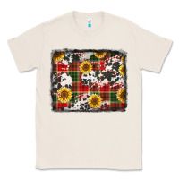 Natural cowhide sunflowers candy canes Christmas background Classic Tee - Jasminsmagicworld
