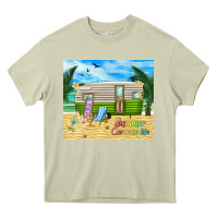 Mossy summer caravan life Heavy Core Tee - TumblerDesignByShophia