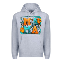 Heather Grey Cat dog mama Mother's Day Premium Hoodie - LillyAllenDesigns