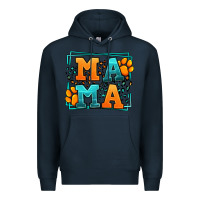 Navy Cat dog mama Mother's Day Premium Hoodie - LillyAllenDesigns