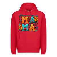 Red Cat dog mama Mother's Day Premium Hoodie - LillyAllenDesigns