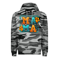 Slate Camo Cat dog mama Mother's Day Premium Hoodie - LillyAllenDesigns