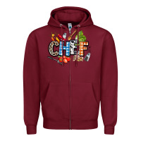 Burgundy chef Zipper Hoodie - AdoDesignShop