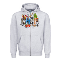 Heather Grey chef Zipper Hoodie - AdoDesignShop