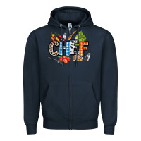 Navy chef Zipper Hoodie - AdoDesignShop