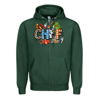 Sports Green chef Zipper Hoodie - AdoDesignShop