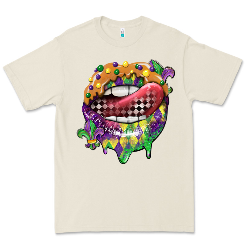 Mardi Gras Lips Premium Tee by CowGirlArtShop | Teevron