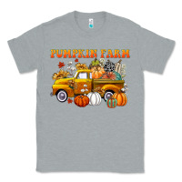 Heather Grey pumpkin farm Classic Tee - CowGirlArtShop