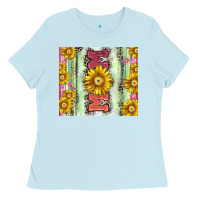 Baby Blue Mom leopard Ladies Tee - CowGirlArtShop