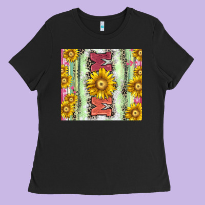 Mom Leopard Ladies Tee Designed By Cowgirlartshop