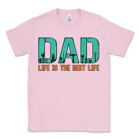 Bubblegum Pink dad life is the best life Classic Tee - Artiststas