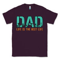 Plum dad life is the best life Classic Tee - Artiststas