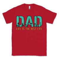 Red dad life is the best life Classic Tee - Artiststas