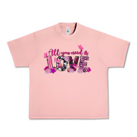 Salmon All you need is love Valentine's Day Urban Heavy Tee - FaDigitalArtStudio