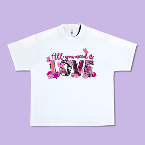 All You Need Is Love Valentine's Day Urban Heavy Tee Designed By Fadigitalartstudio
