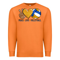 Carrot peace love volleyball Premium Sweatshirt - AdoDesignShop