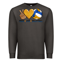 Smoke peace love volleyball Premium Sweatshirt - AdoDesignShop