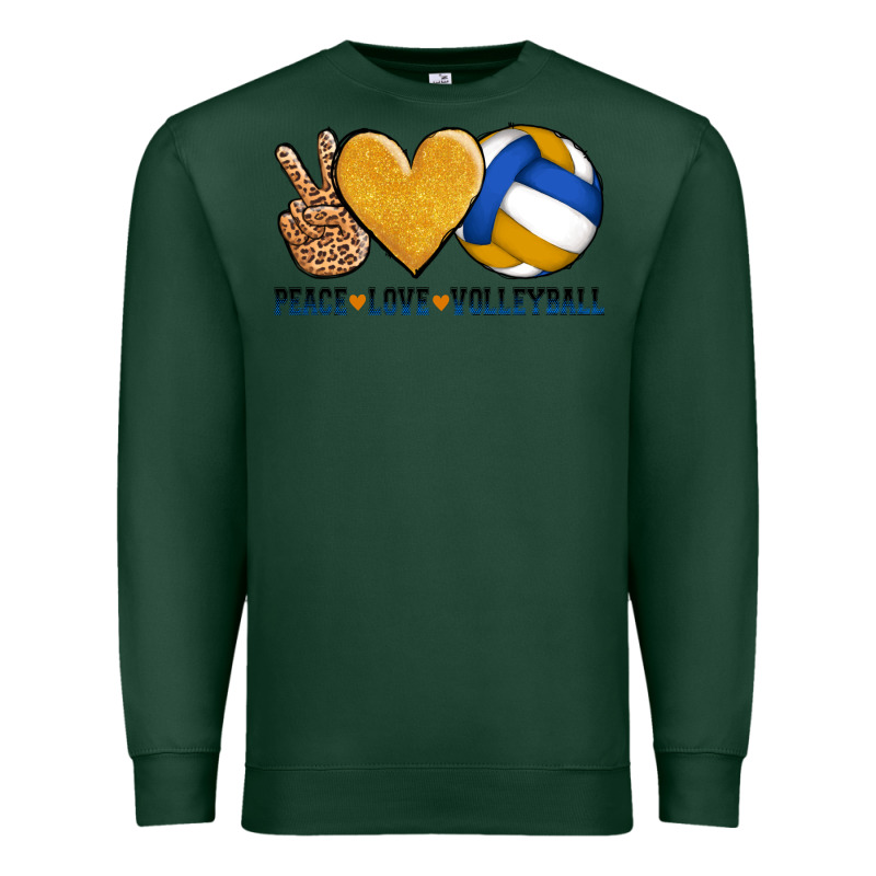 Peace Love Volleyball Premium Sweatshirt by AdoDesignShop | Teevron
