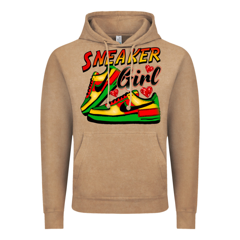 Sneaker Girl Vintage Hoodie by FaDigitalArtStudio | Teevron