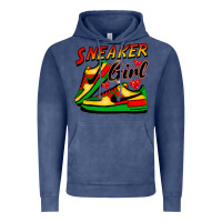 Vintage Denim sneaker girl Vintage Hoodie - FaDigitalArtStudio