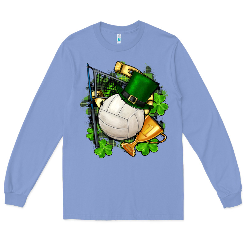 St.patrick's Day Volleyball Long Sleeve Tee by FaDigitalArtStudio | Teevron