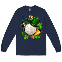Navy st.patrick's day volleyball Long Sleeve Tee - FaDigitalArtStudio
