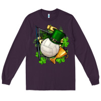 Plum st.patrick's day volleyball Long Sleeve Tee - FaDigitalArtStudio