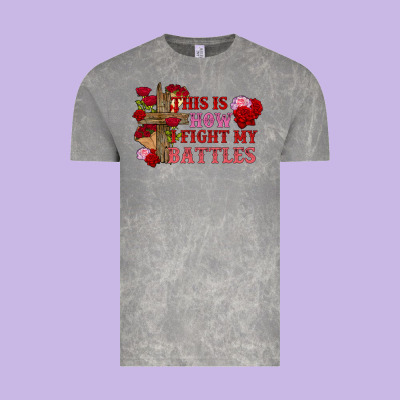 This Is How I Fight My Battles Valentine's Day Vintage Tee Designed By Fadigitalartstudio