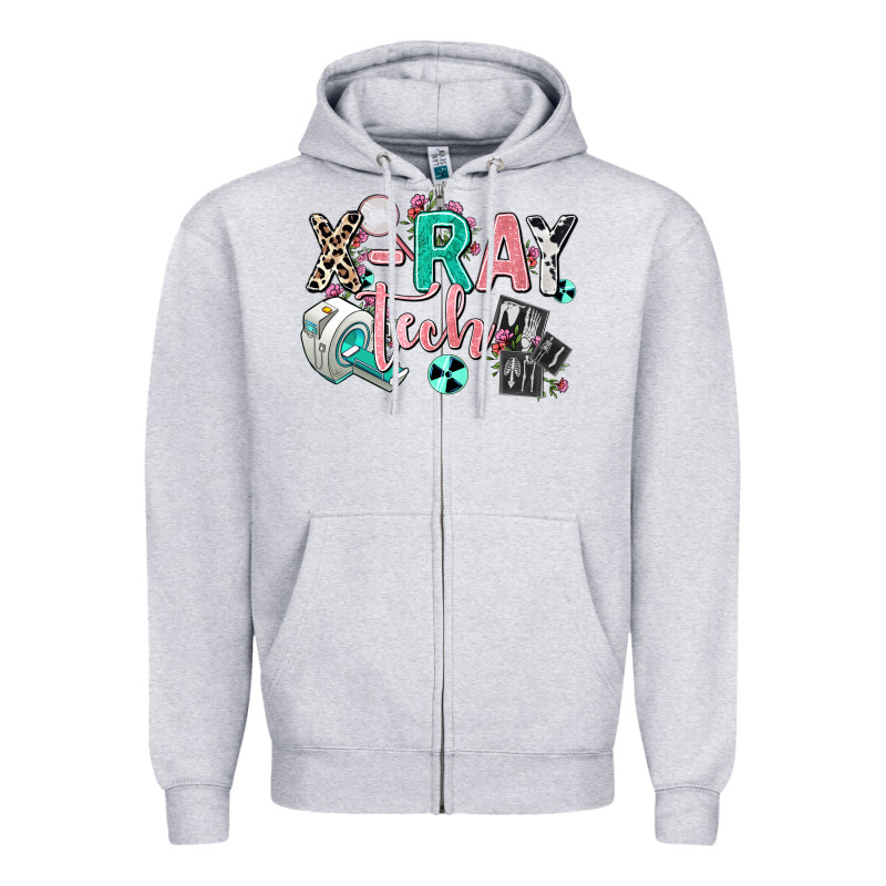 X Ray Tech Zipper Hoodie by AdoDesignShop | Teevron