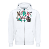 White x ray tech Zipper Hoodie - AdoDesignShop