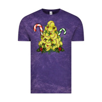 Cloud Purple softball christmas tree Vintage Tee - RanaPortraitStore