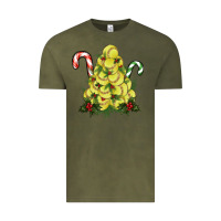 Vintage Olive softball christmas tree Vintage Tee - RanaPortraitStore