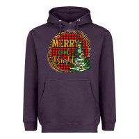 Plum merry and bright christmas tree Heavyweight Hoodie - AdoDesignShop