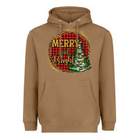 Toasted Coconut merry and bright christmas tree Heavyweight Hoodie - AdoDesignShop