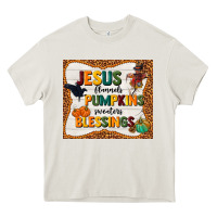 Cream jesus flannel's pumpkins blessings Heavy Core Tee - TumblerDesignByShophia