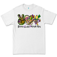 White peace love mardi gras Premium Tee - CowGirlArtShop
