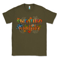 Army Green sweather weather Classic Tee - CowGirlArtShop