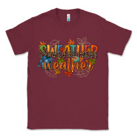 Burgundy sweather weather Classic Tee - CowGirlArtShop