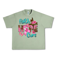 Faith Hope Cure Breast Cancer Urban Heavy Tee | Teevron