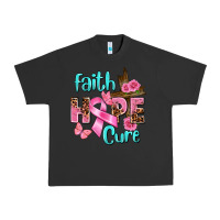 Pigment Black Faith hope cure Breast Cancer Urban Heavy Tee - FaDigitalArtStudio