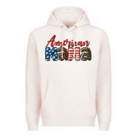 Pale Pink Western American Mama Mother's Day Premium Hoodie - LillyAllenDesigns