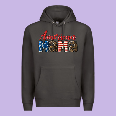 Western American Mama Mother's Day Premium Hoodie Designed By Lillyallendesigns